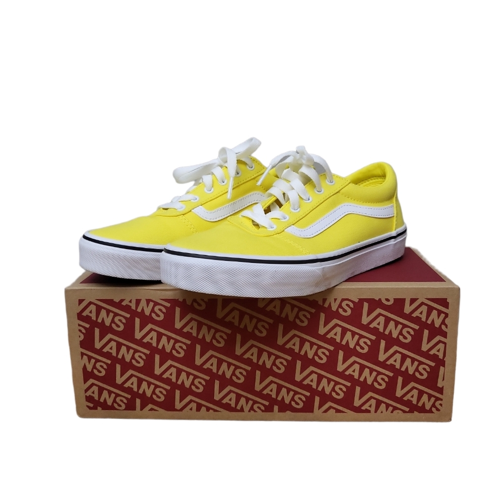 Girls Vans Size 5 Blazing Yellow